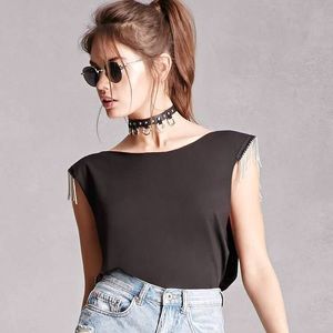 NWT “Trendy & Tipsy” Chain-Link Top